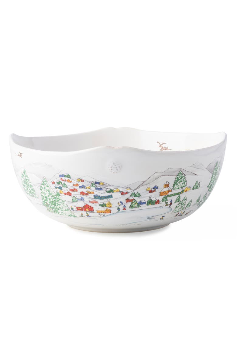 Juliska Berry & Thread North Pole 10-Inch Serving Bowl, Main, color, White Multi