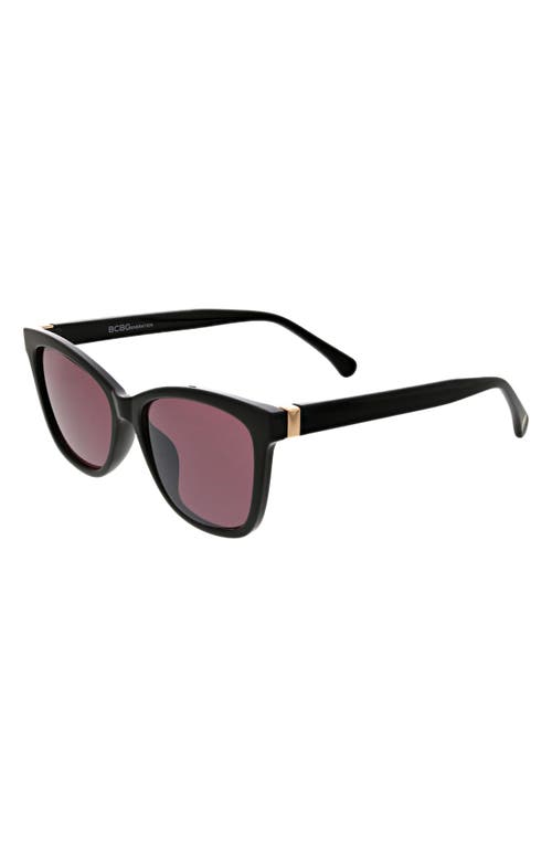 Bcbg Classic Square 54mm Sunglasses In Shiny Black