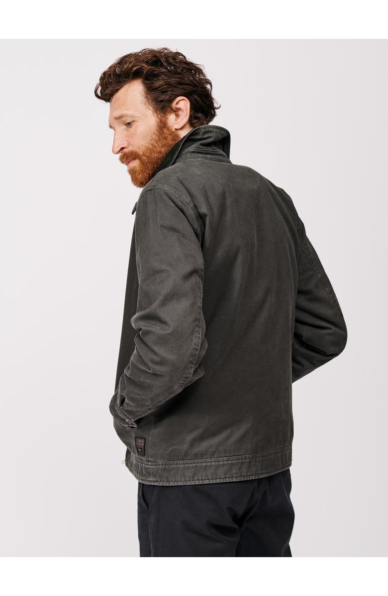 Aubin Newland Canvas Harrington Jacket, Alternate, color, Washed Black