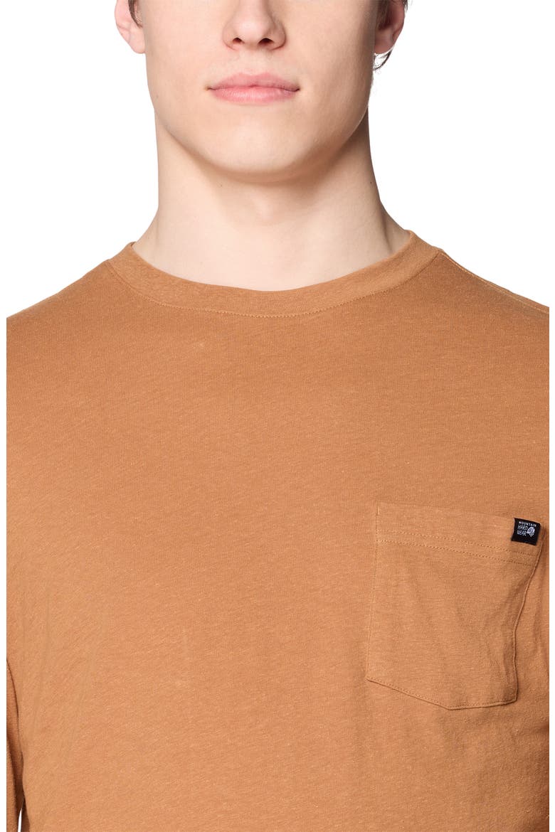On Edge Organic Cotton & Hemp Long Sleeve T-Shirt, Alternate, color, COPPER CLAY
