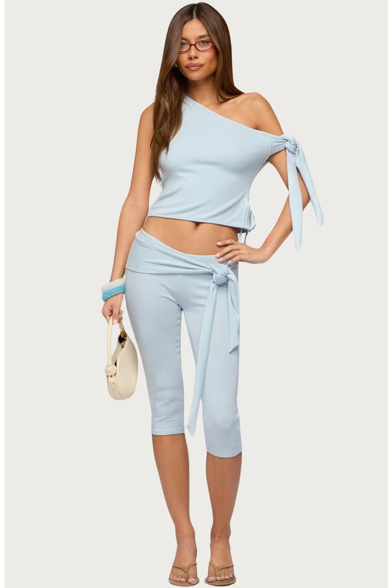 Adara Tie Capri Pants, Alternate, color, LIGHT-BLUE