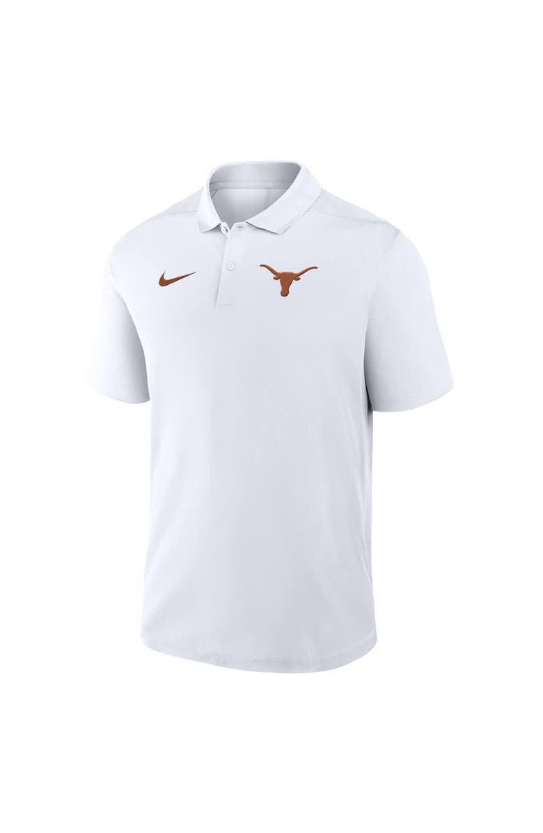 Nike Men's Nike White Texas Longhorns Primetime Victory Primary Logo Performance Polo, Alternate, color, White