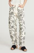 Driftwood Parker Raw Hem Barrel Leg Jeans