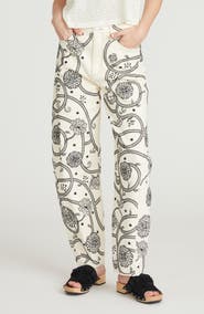 Driftwood Parker Raw Hem Barrel Leg Jeans