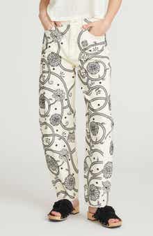 Driftwood Parker Raw Hem Barrel Leg Jeans