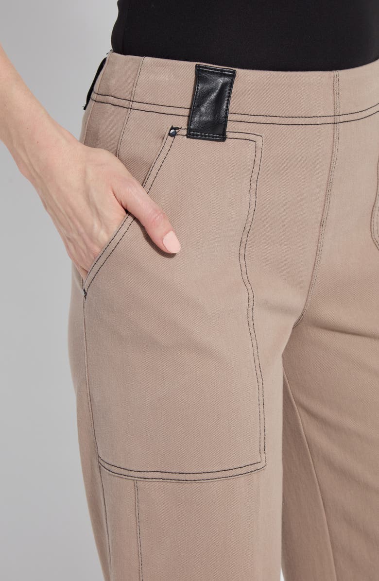 Lysse Valerie Crop Wide Leg Knit Jeans, Alternate, color, Timeless Taupe