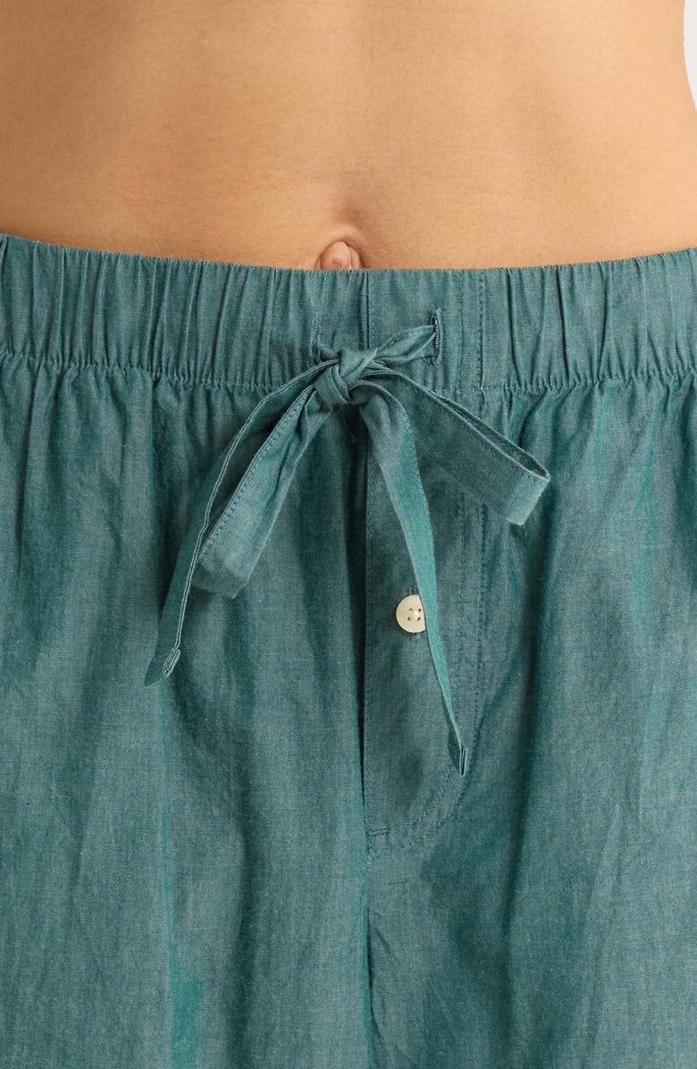 Nordstrom Classic Cotton Pajamas, Alternate, color, Green Garnet Chambray