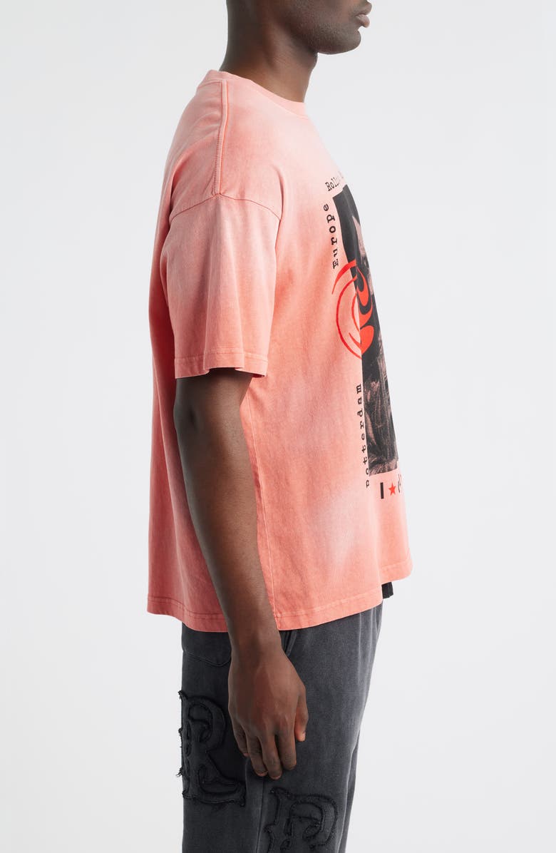 Rolling Loud World Tour Poster Cotton Graphic T-Shirt, Alternate, color, Washed Red