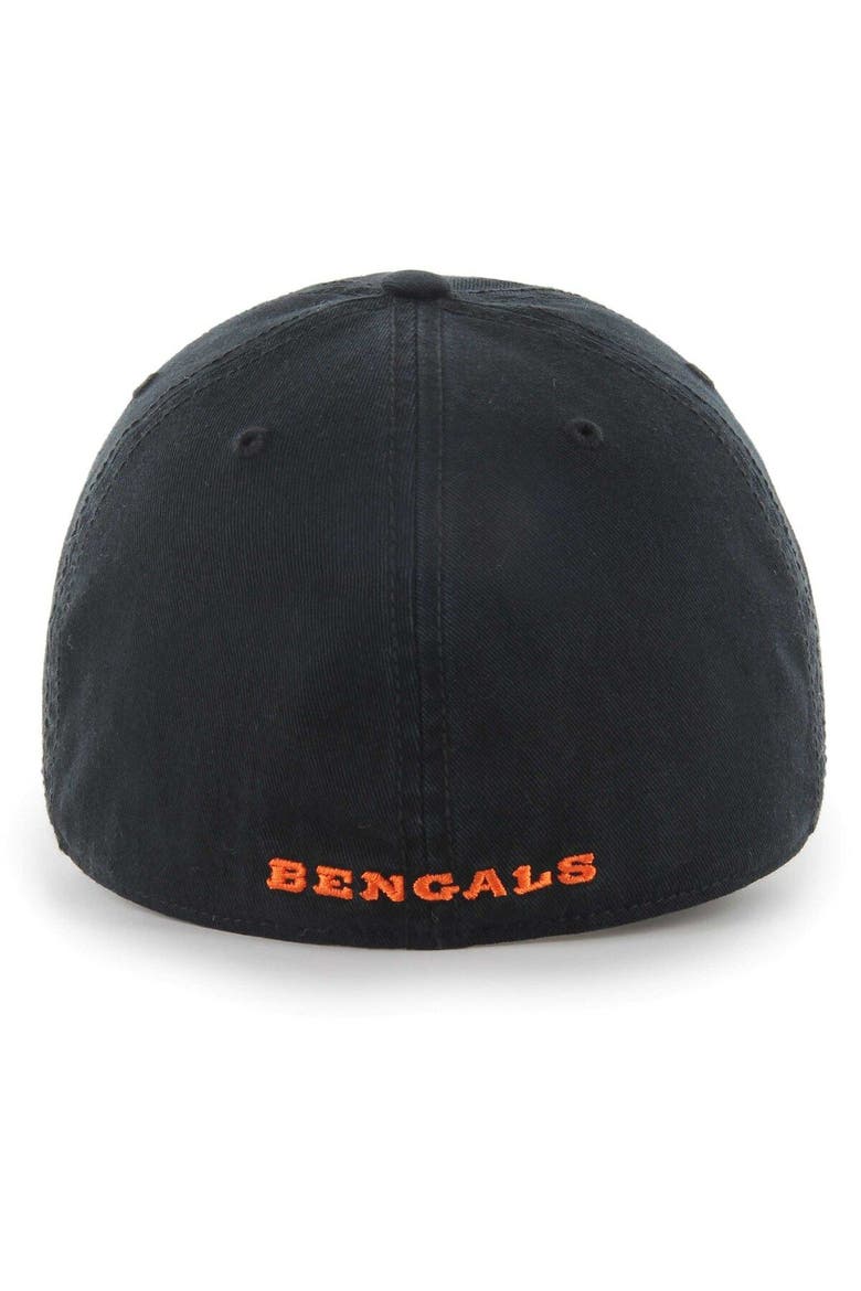 Men's '47 Black Cincinnati Bengals Franchise Logo Fitted Hat, Alternate, color, Black