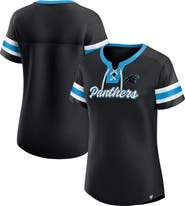 FANATICS Women's Fanatics Branded Black Carolina Panthers Original State Lace-Up T-Shirt