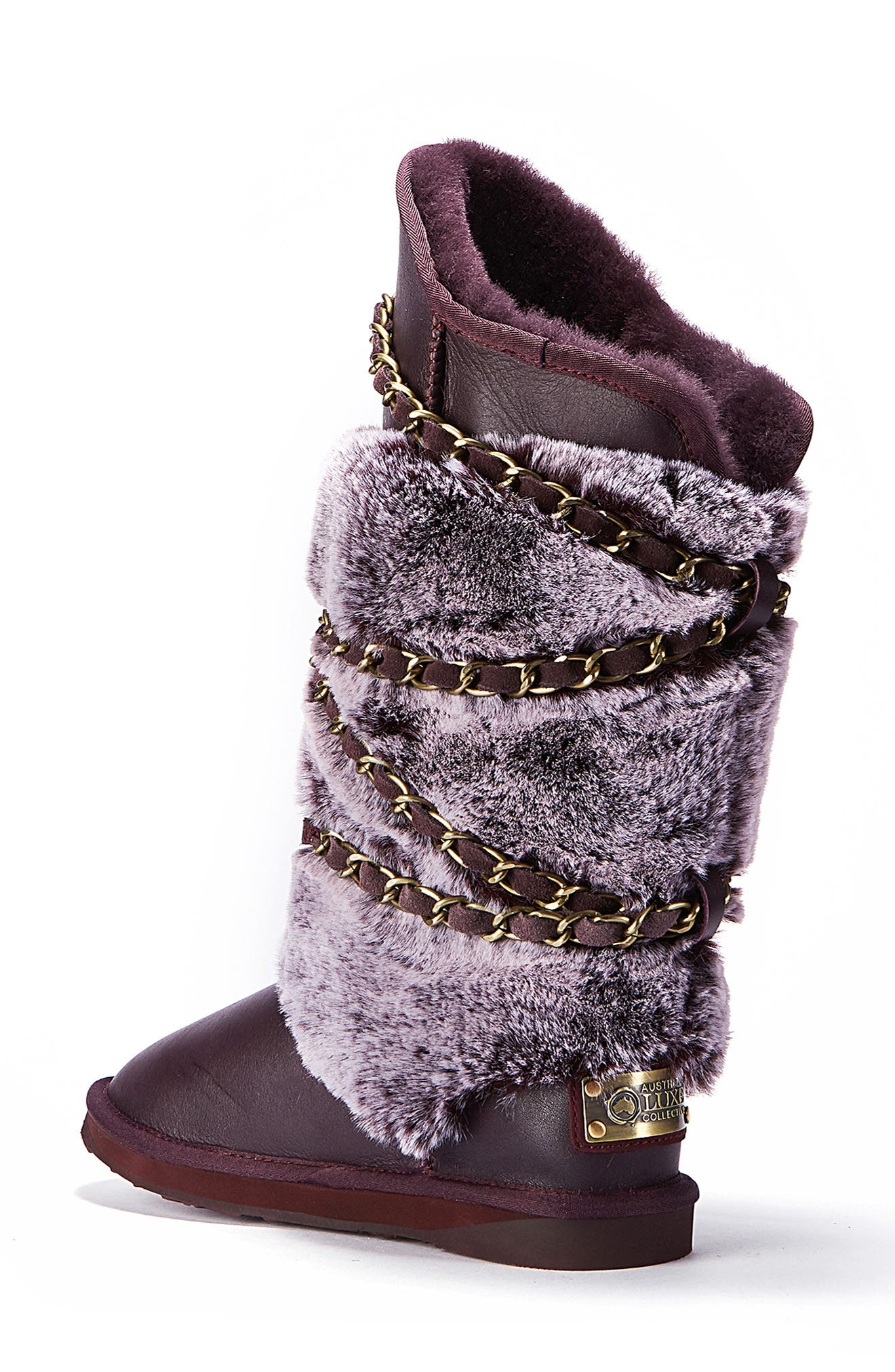 Australia Luxe Collective Atilla Genuine Shearling Tall Boot, Alternate, color, Prince