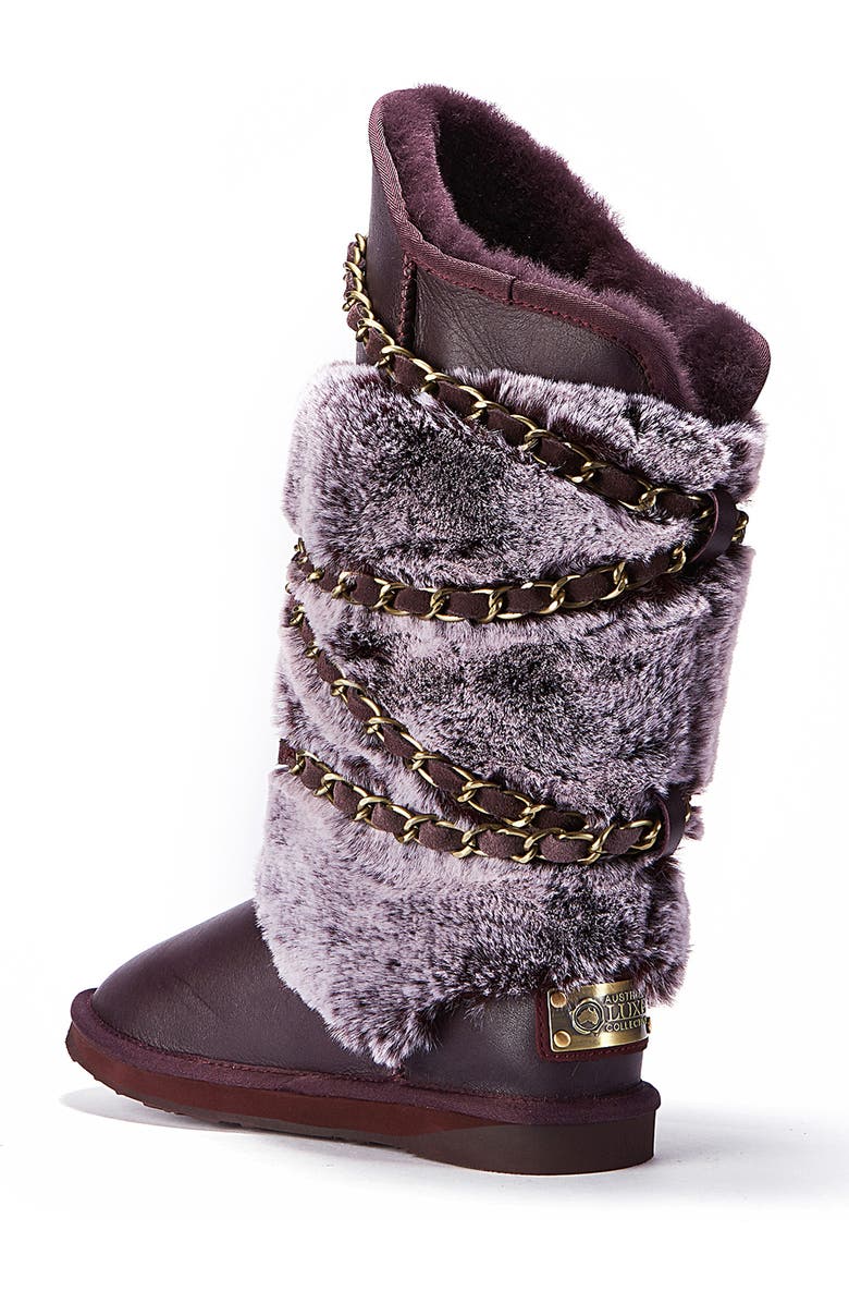 Australia Luxe Collective Atilla Genuine Shearling Tall Boot, Alternate, color, Prince