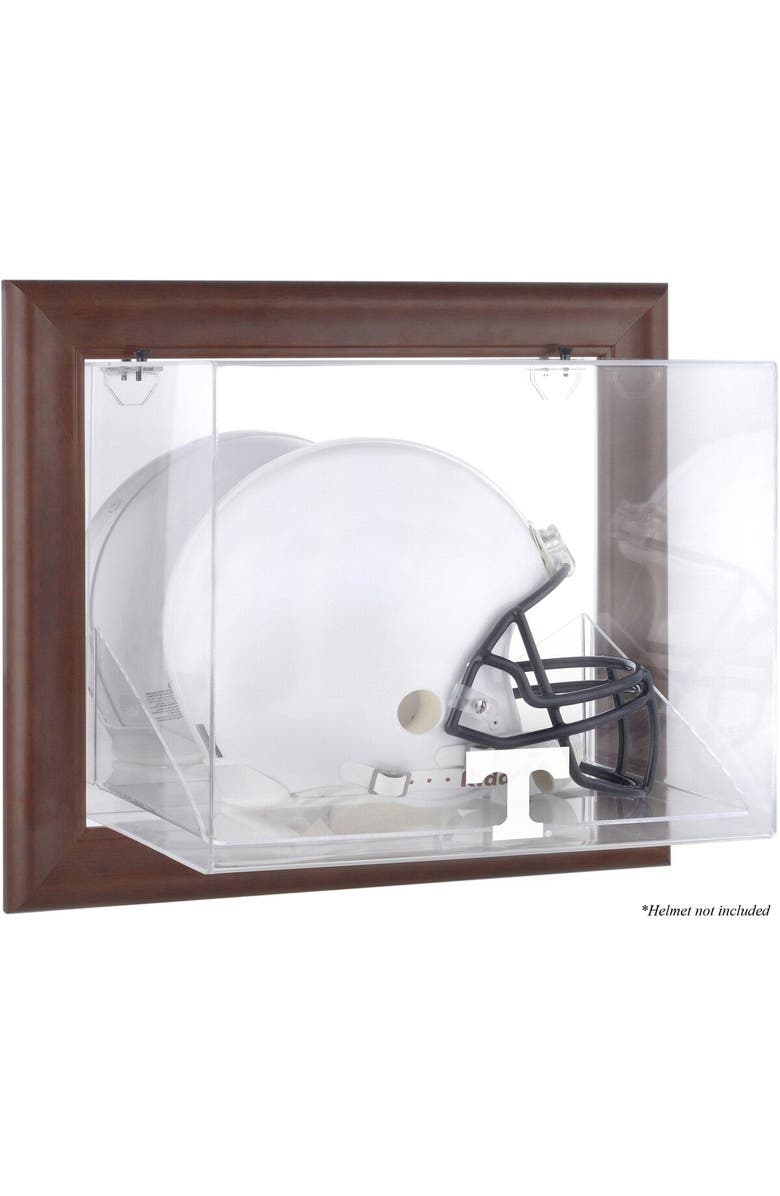 FANATICS AUTHENTIC Tennessee Volunteers Brown Framed Wall-Mountable Helmet Display Case, Main, color, 