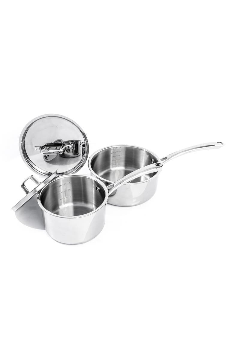 BergHOFF Professional Stainless Steel 10/18 Tri-Ply 3 Qt. Sauce Pan with Lid, Main, color,