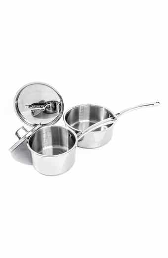 Professional Stainless Steel 10/18 Tri-Ply 3 Qt. Sauce Pan with Lid