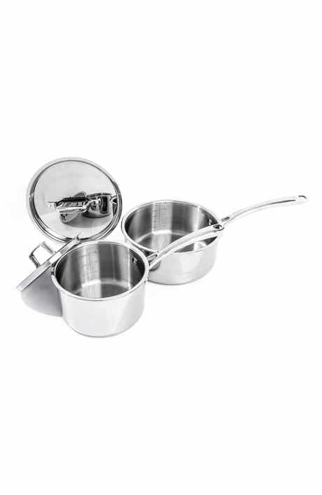 BergHOFF Professional Stainless Steel 10/18 Tri-Ply 3 Qt. Sauce Pan with Lid