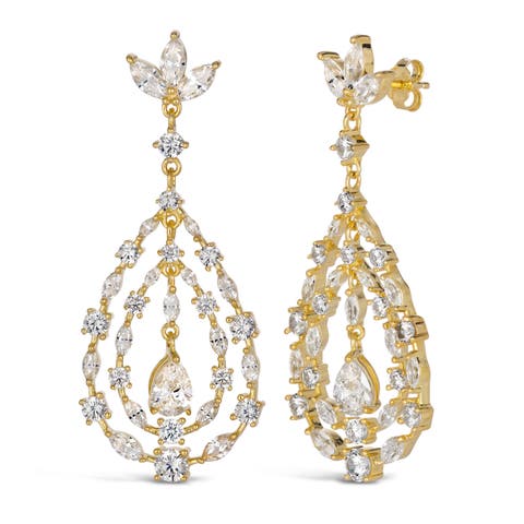 Retro Glamour Chandelier Earrings