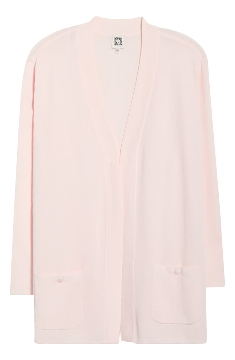 Anne Klein Malibu Open Front Cardigan, Main, color, Soft Blossom