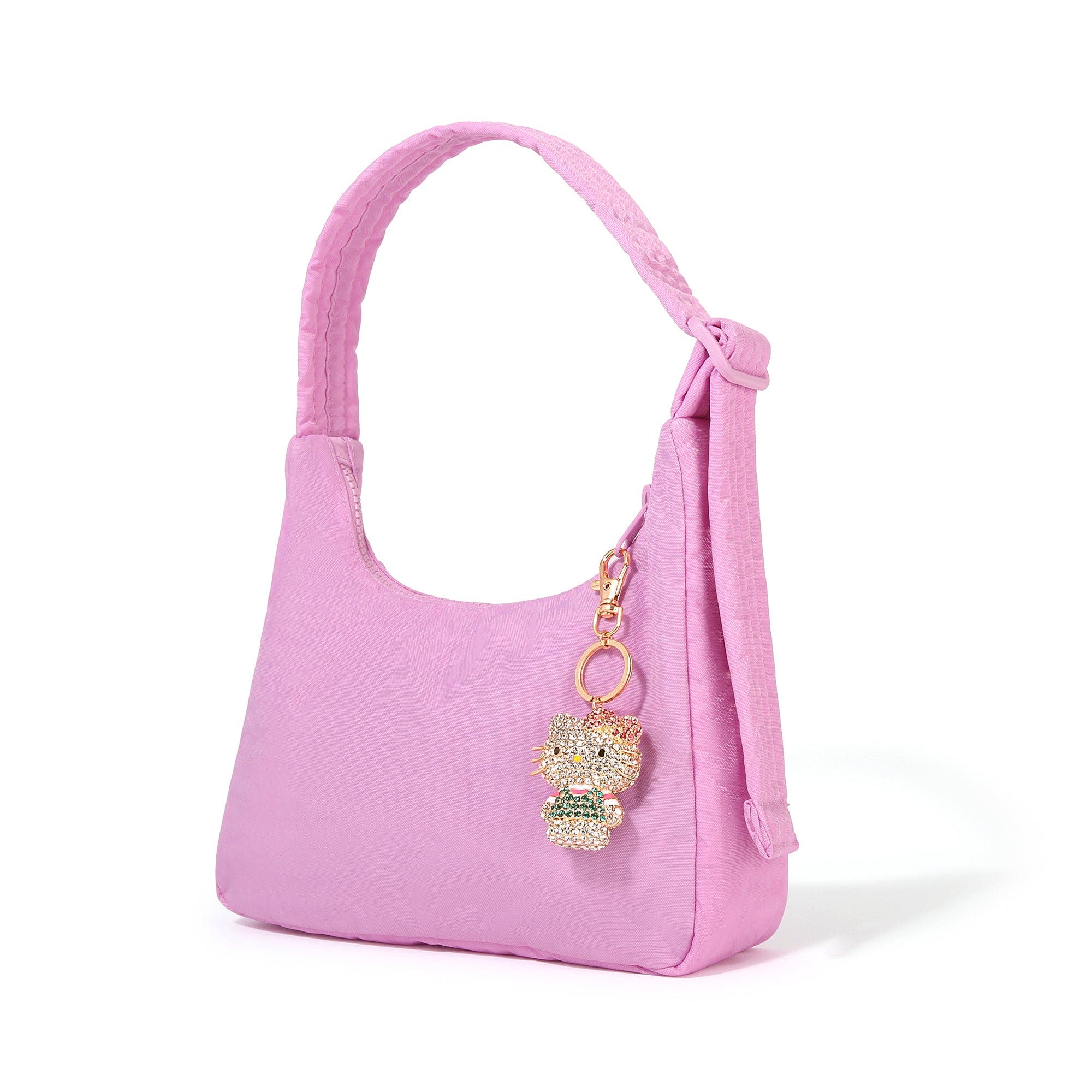 Hello Kitty Pave Hello Kitty 3D Bling Keychain, Alternate, color, Gold