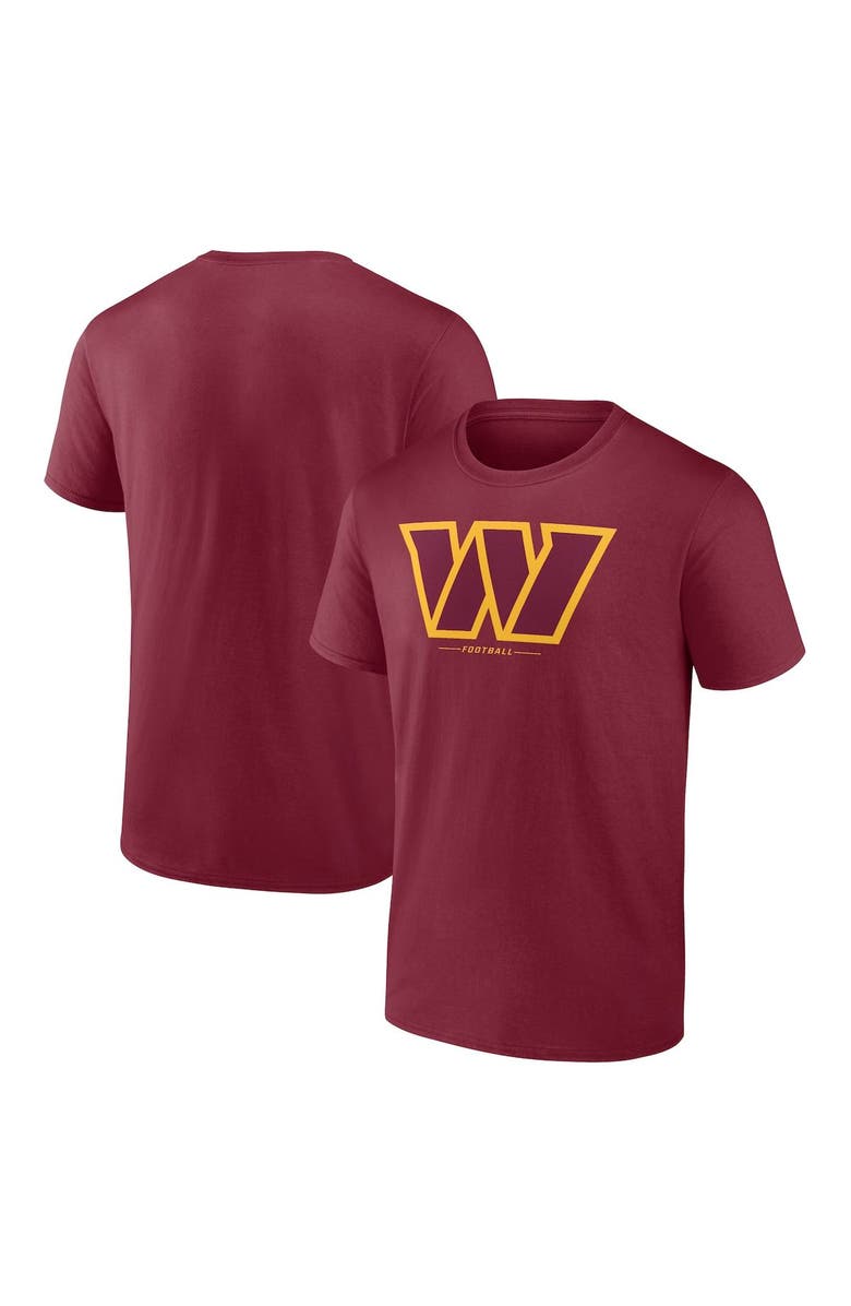 FANATICS Men's Fanatics Branded Burgundy Washington Commanders Team Lockup T-Shirt, Main, color,