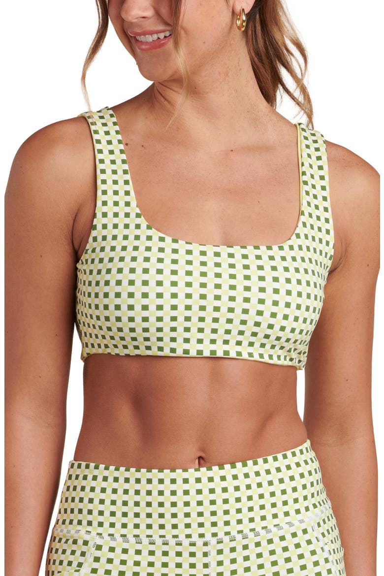 Checkpoint Reversible Sports Bra, Main, color, LIME
