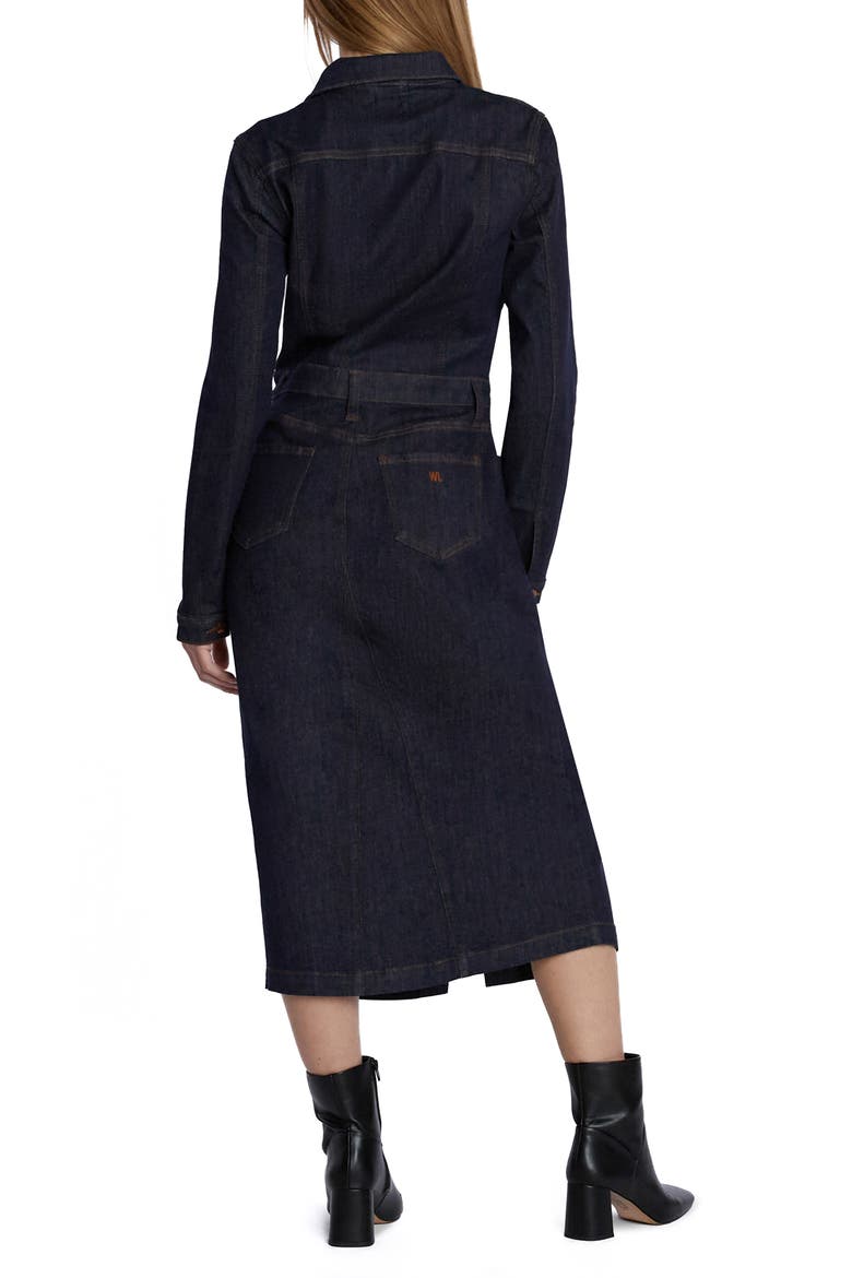 Piece Dyed Denim Dress, Alternate, color, RAW DENIM
