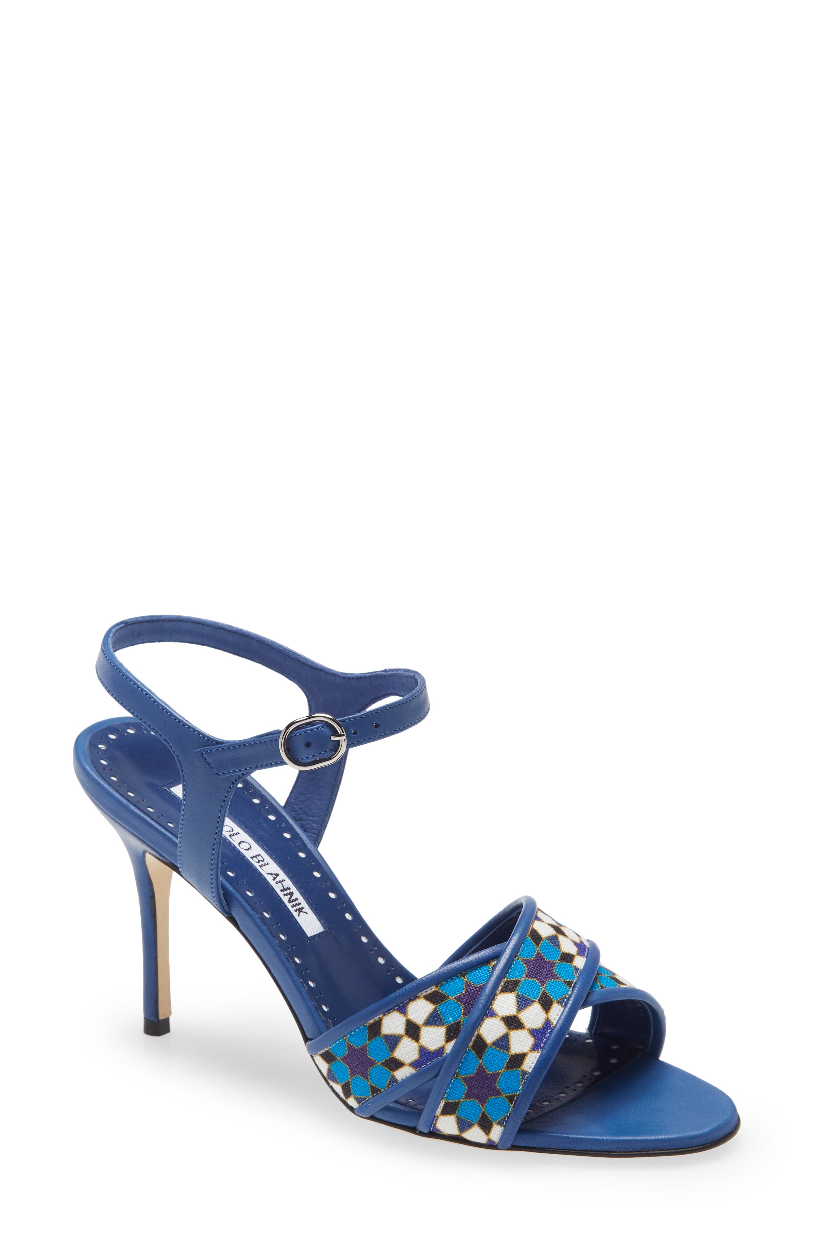Manolo Blahnik Talitha Crisscross Sandal, Main, color, 