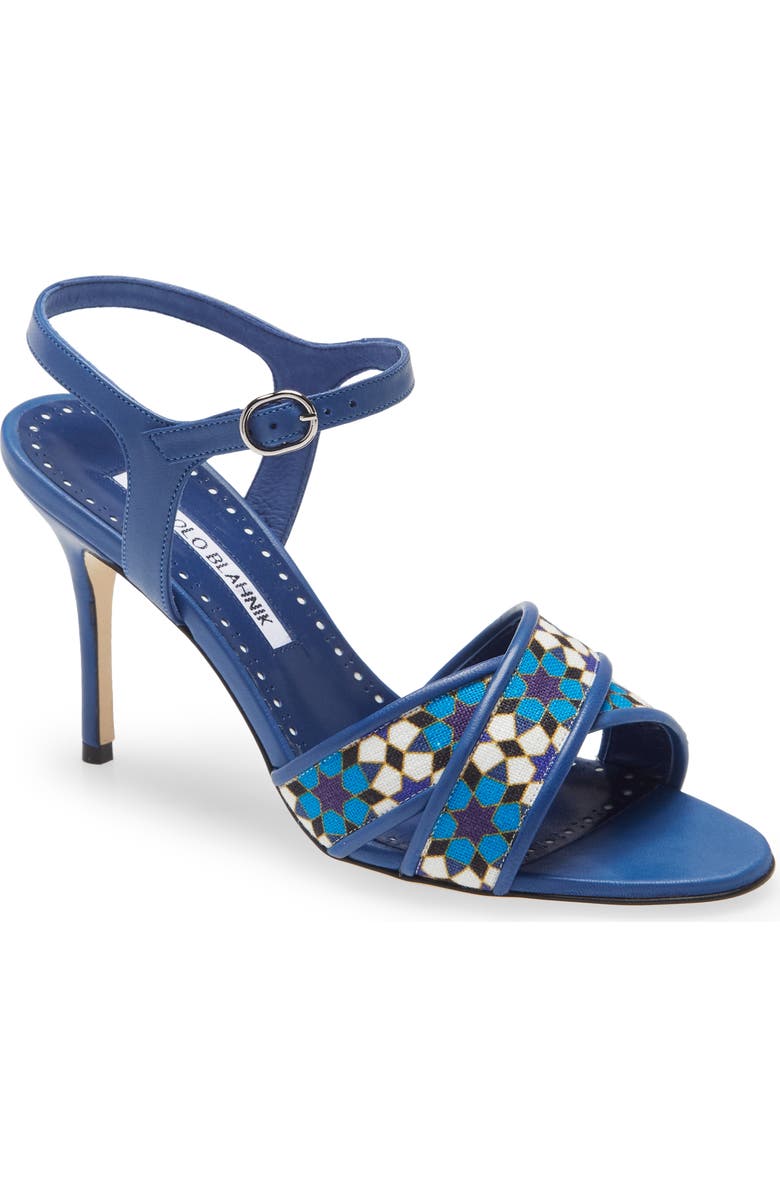 Manolo Blahnik Talitha Crisscross Sandal, Main, color,