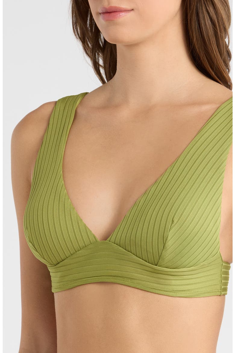 Premium Surf Rib Bikini Top, Alternate, color, GREEN OLIVE