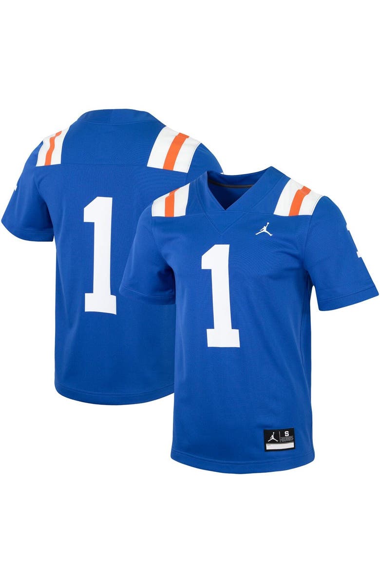 Jordan Brand Men's Jordan Brand #1 Royal Florida Gators Throwback Replica Jersey, Main, color, 