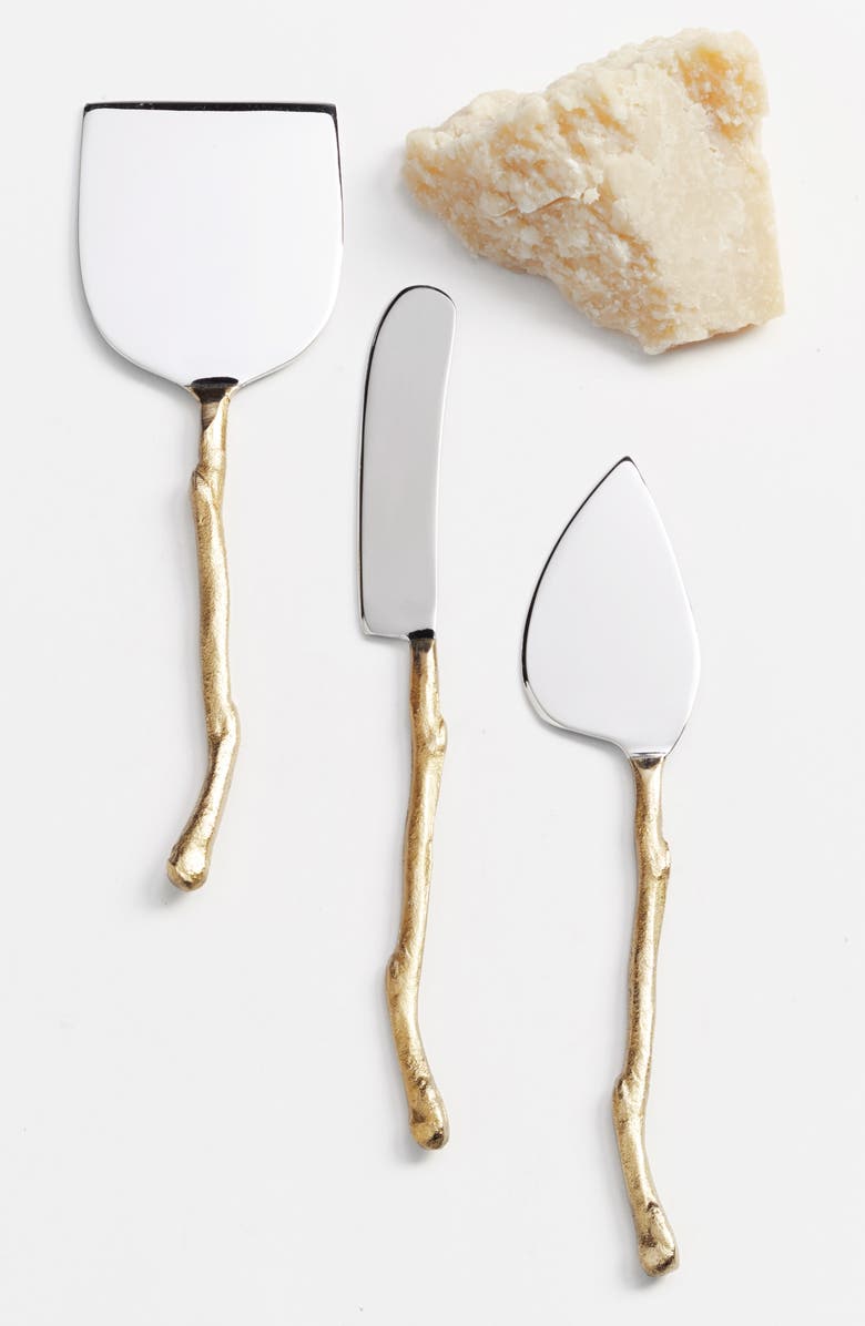 NORDSTROM AT HOME Twig Set of 3 Cheese Knives, Main, color, 