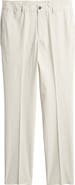 Berle Trim Fit Cotton Poplin Dress Pants