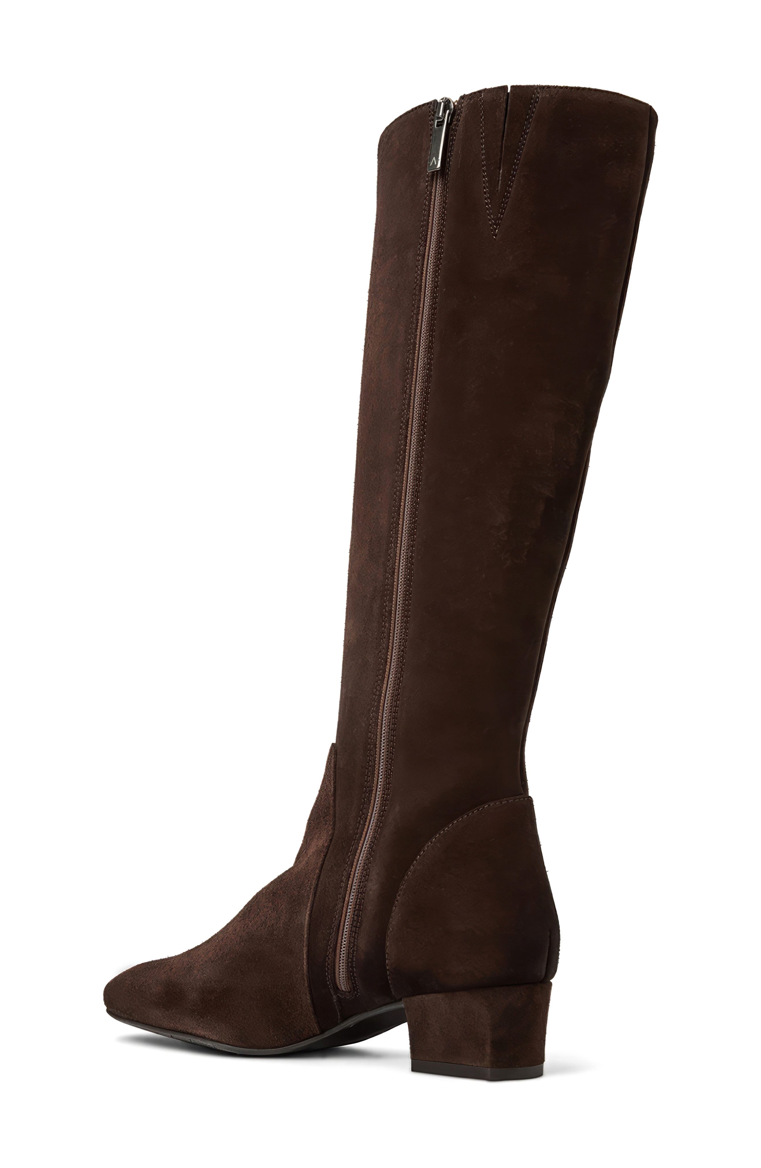 Aquatalia Serafina Weatherproof Knee High Boot, Alternate, color, Espresso Suede
