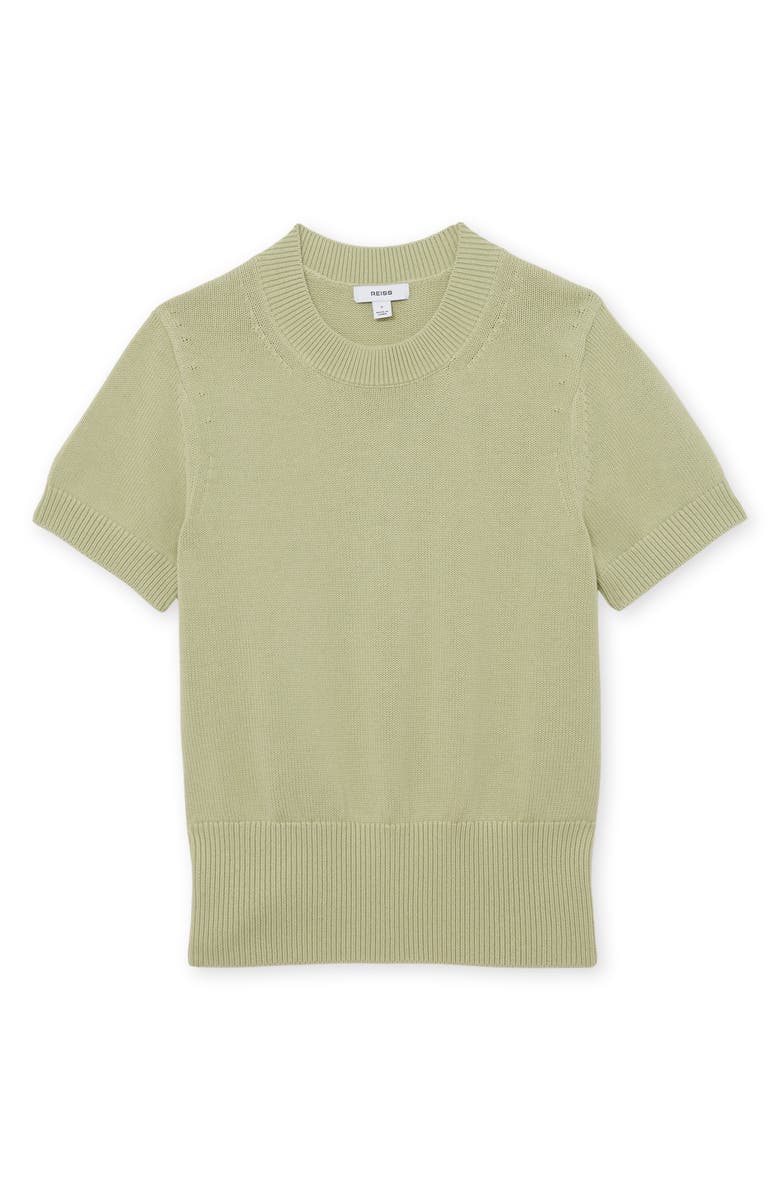 Reiss Anita Cotton & Wool Sweater, Alternate, color, Sage Green