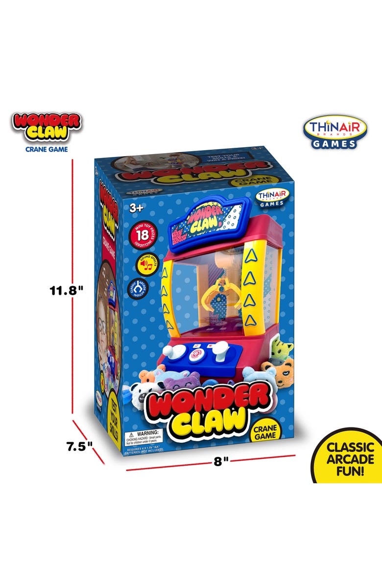 Thin Air Games Wonder Claw Crane Machine Arcade Style Game, Alternate, color, 
