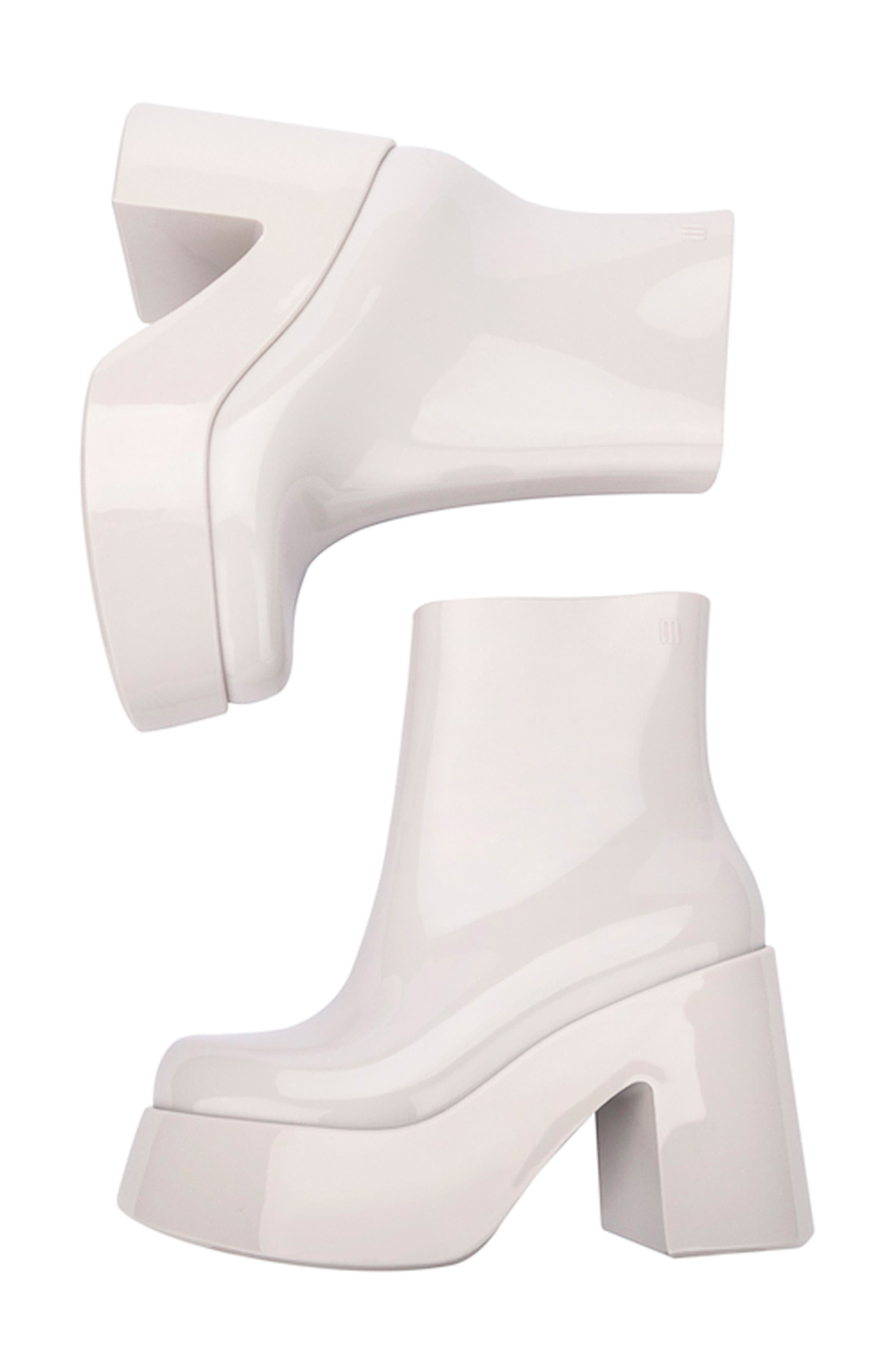 Melissa Nubia II Platform Bootie, Alternate, color, White