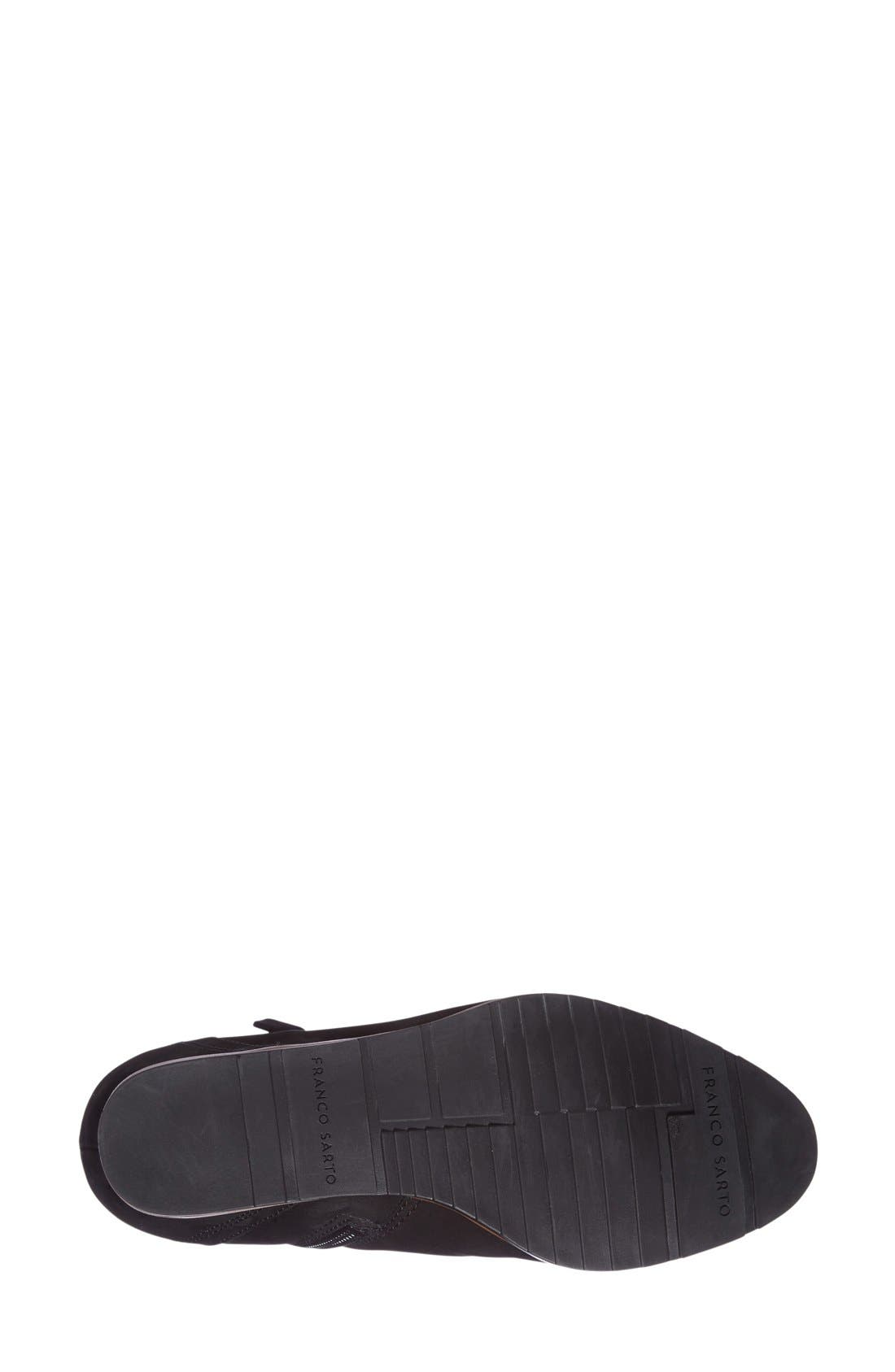 'Calissa' Wedge Bootie (Women), Alternate, color, BLACK
