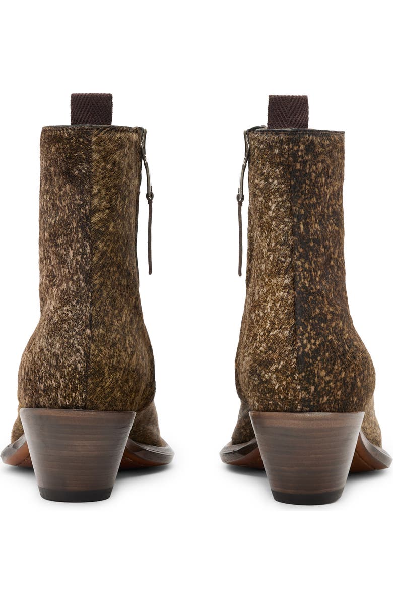 John Varvatos Wainwright Center Seam Genuine Calf Hair Boot, Alternate, color, Teakwood