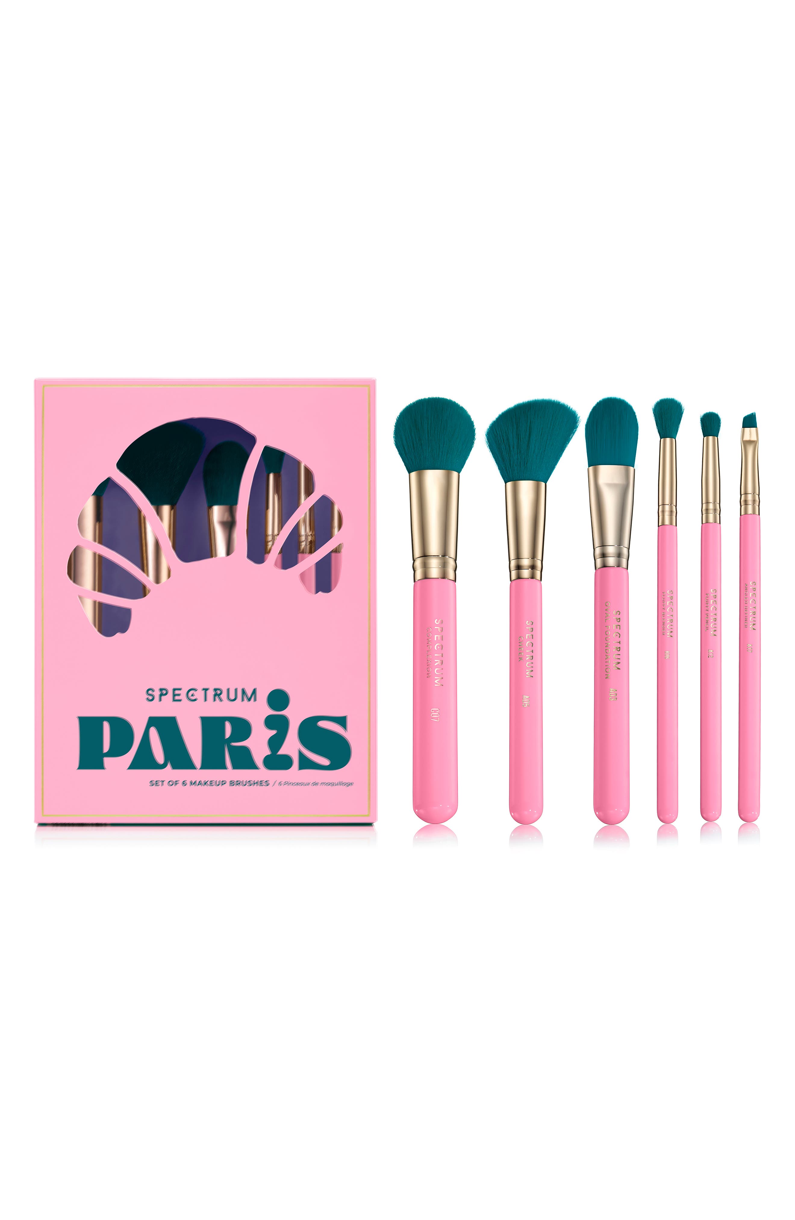 SPECTRUM Paris Travel Book 6-Piece Makeup Brush Set 