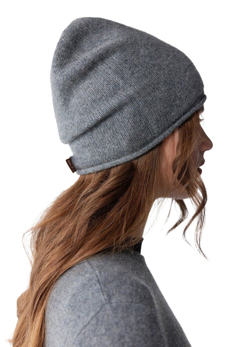 Gobi Cashmere $99 Cashmere Hat & Sweater Set, Alternate, color, Stone Gray