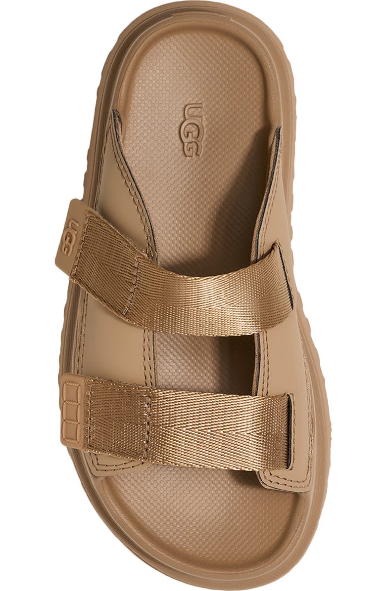 UGG<sup>®</sup> Kids' GoldenGlow Slide Sandal, Alternate, color, Dark Sand