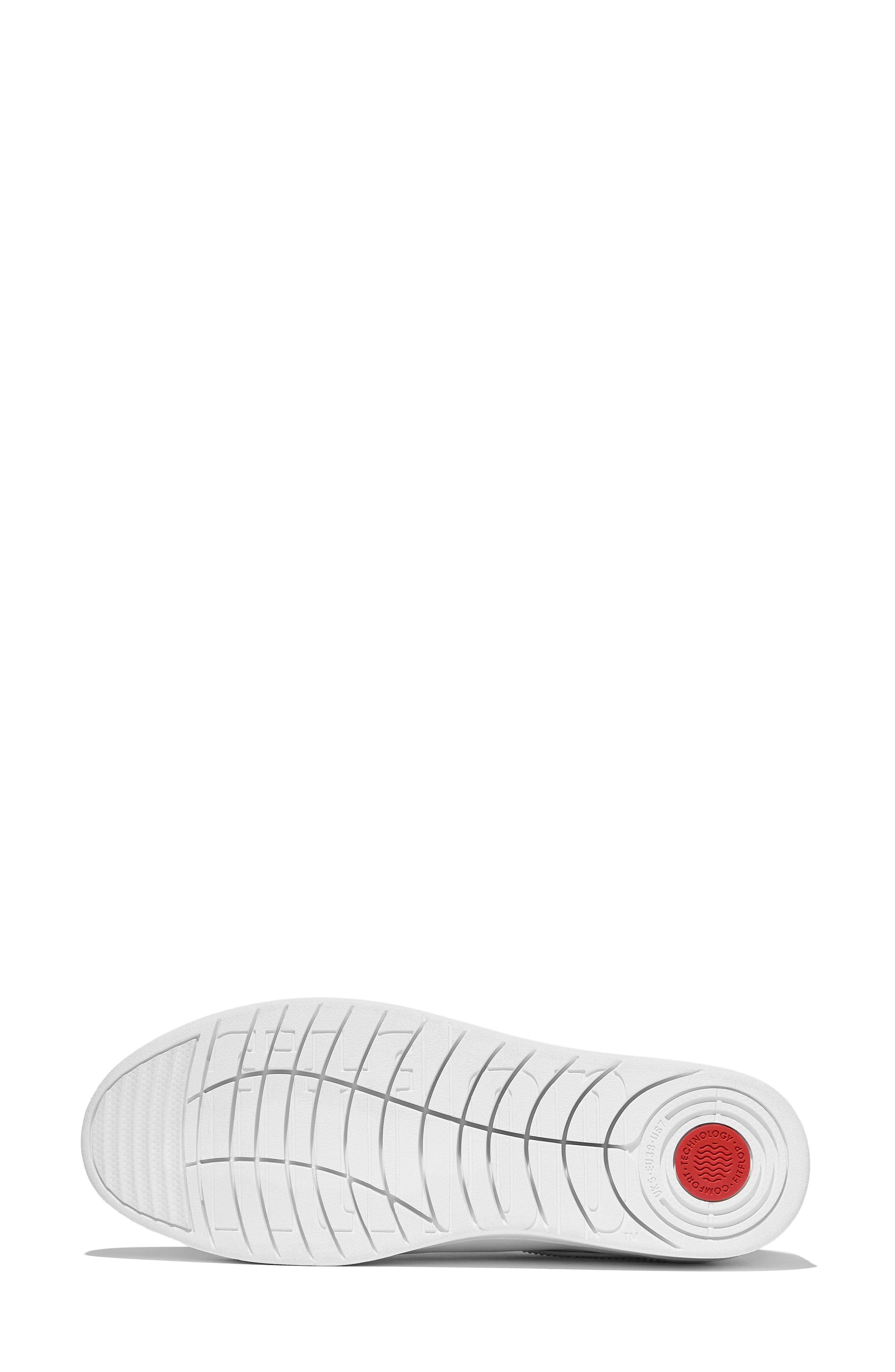 Rally Crystal Trim Leather Sneaker, Alternate, color, URBAN WHITE