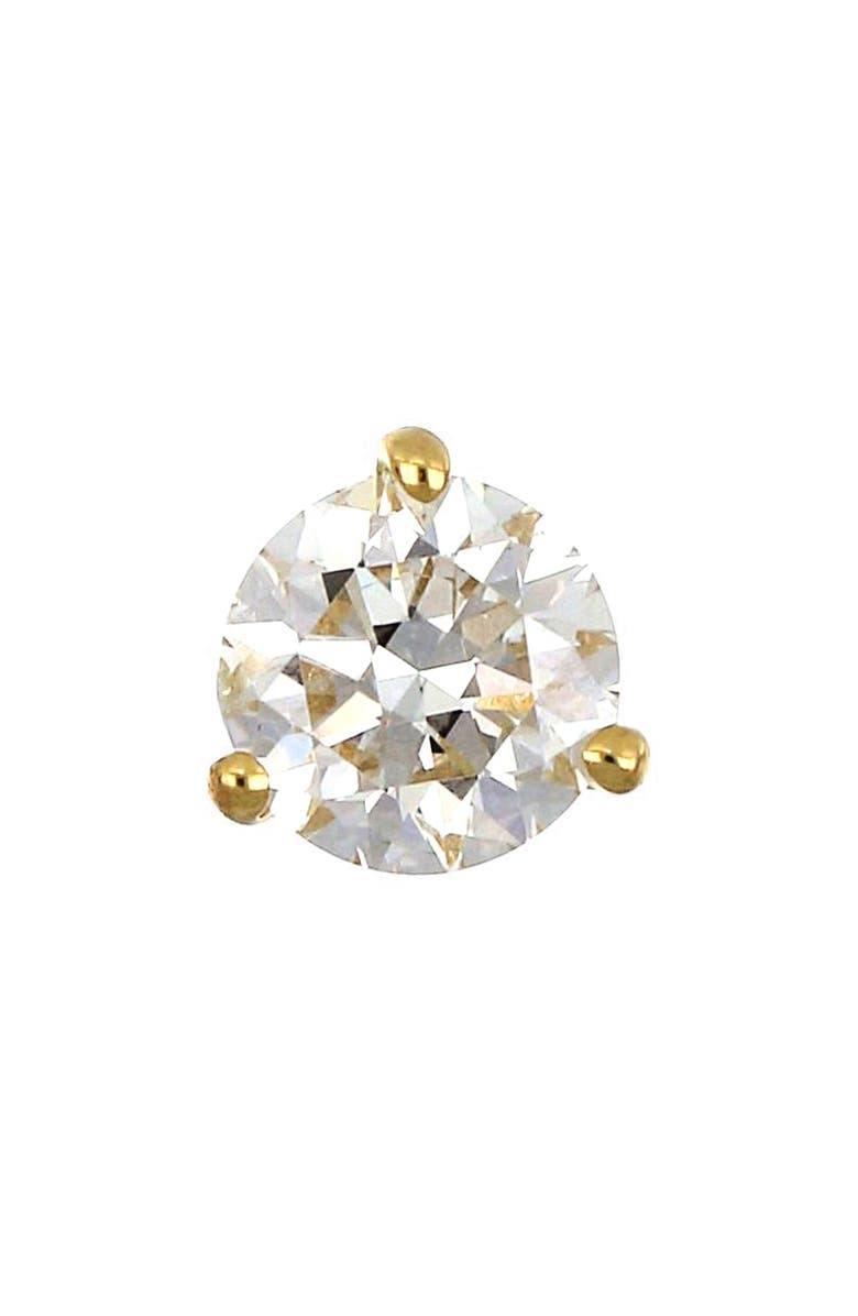 Bony Levy Single Diamond Stud Earring, Main, color, Yellow Gold
