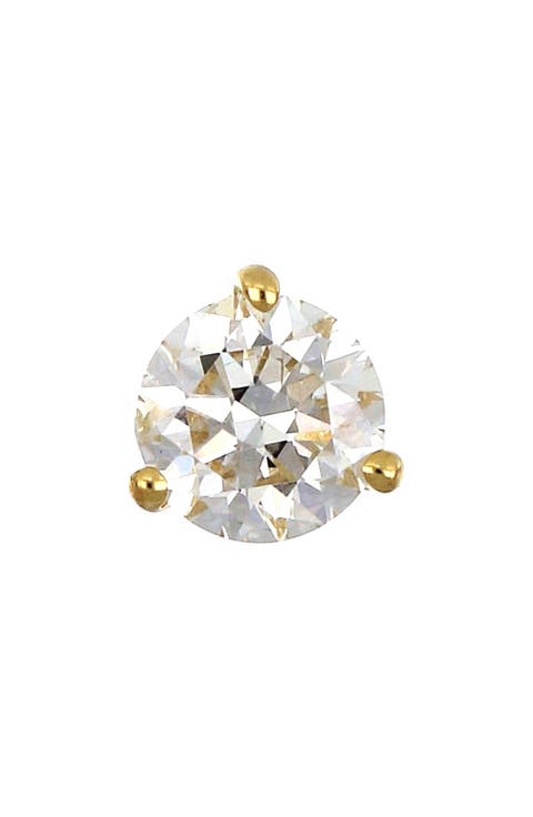Single Diamond Stud Earring