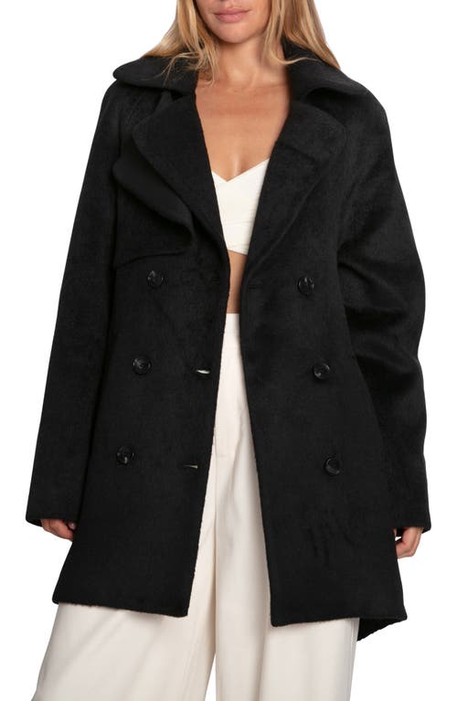 Belle & Bloom Wanne Be Loved Wool Blend Coat In Black
