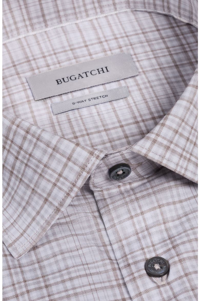 Miles OoohCotton® Shadow Plaid Short Sleeve Button-Up Shirt, Alternate, color, LIMESTONE