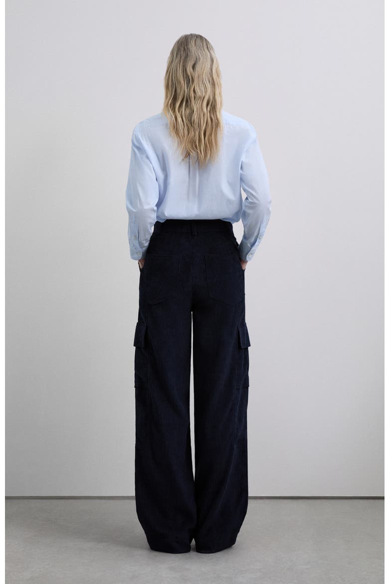 Corduroy Cargo Pant, Alternate, color, Navy