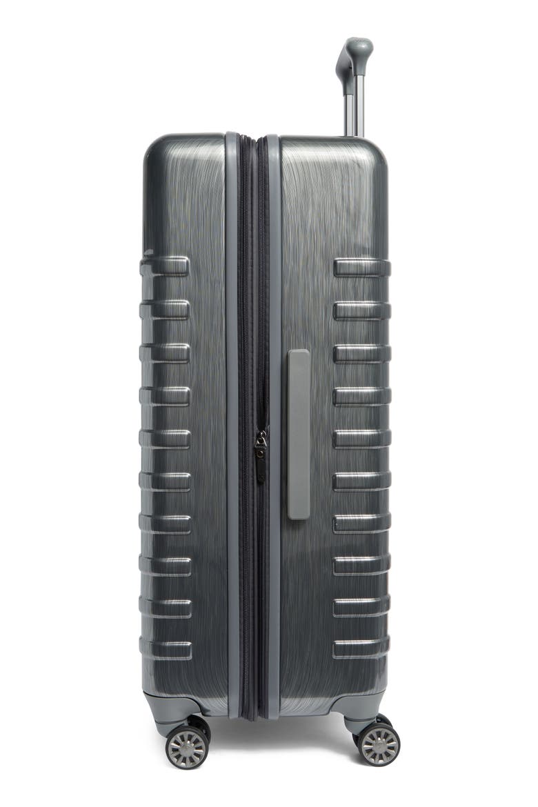 Rollmaster™ Lite 2 28-Inch Expandable Large Checked Hardside Spinner Luggage, Alternate, color, JET GREY