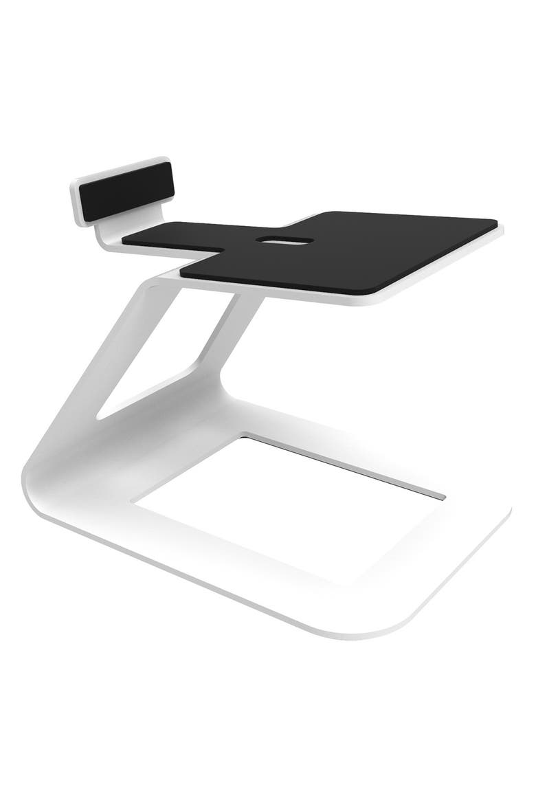 SE6 Elevated Desktop Speaker Stands for Large Speakers - Pair, Alternate, color, White