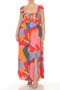Smocked Flutter Sleeve Maxi Dress